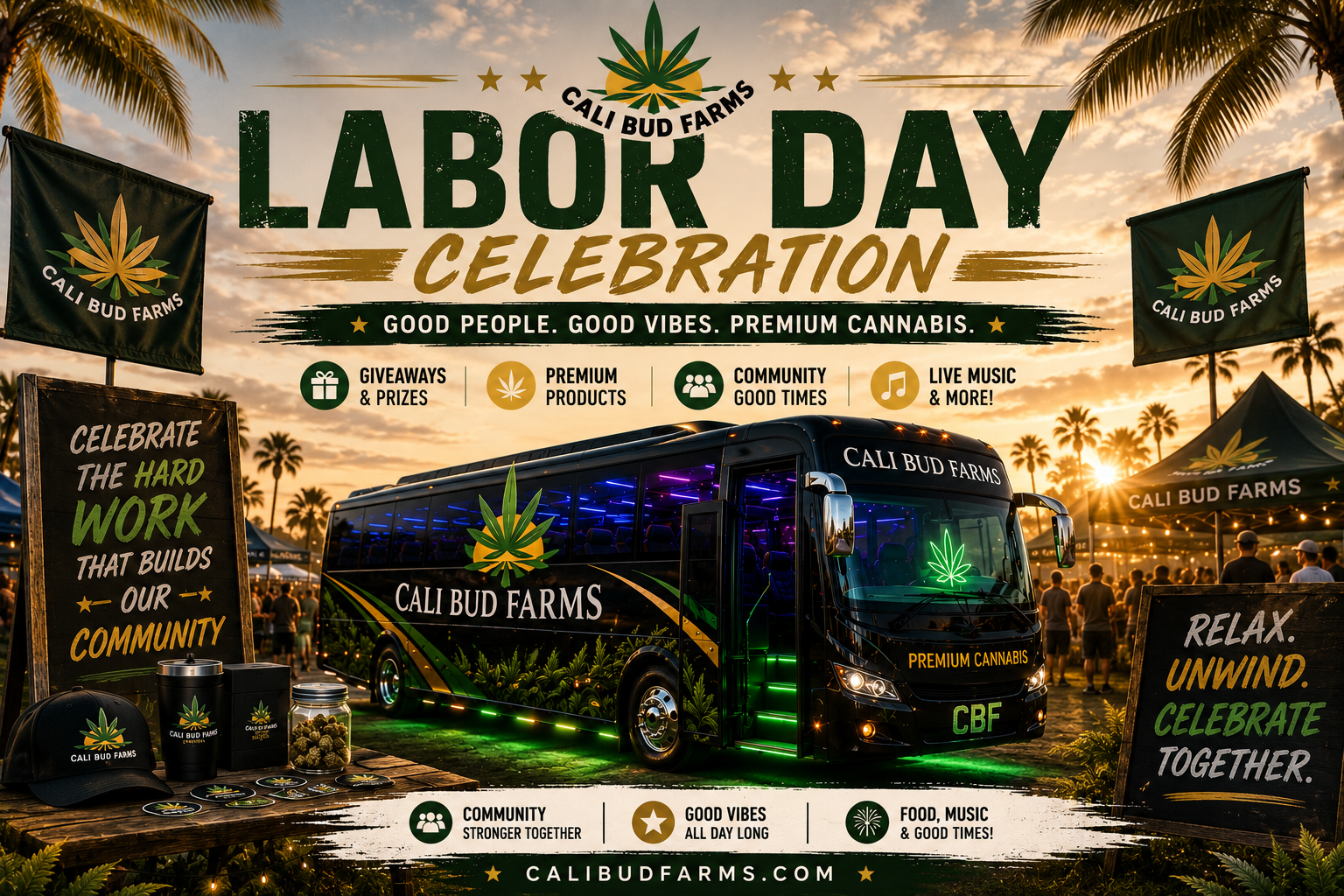CaliBud Farms Labor Day Event